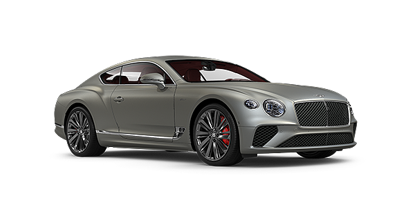 Bentley Warszawa Bentley GT Speed coupe in Extreme Silver paint front 34