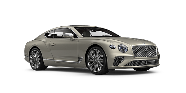 Bentley Warszawa Bentley GT Mulliner coupe in White Sand paint front 34